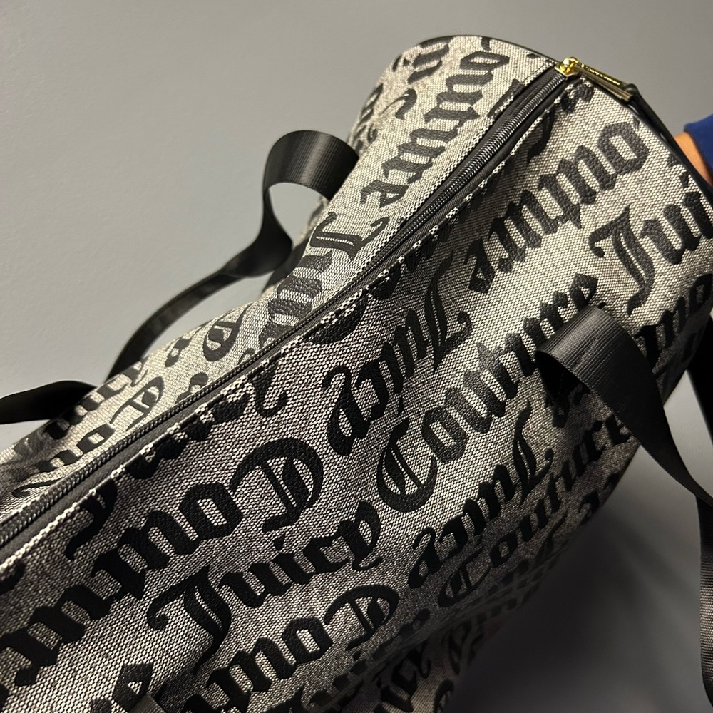 Juicy Couture Black and Gray Duffel Bag - Picture 5 of 6